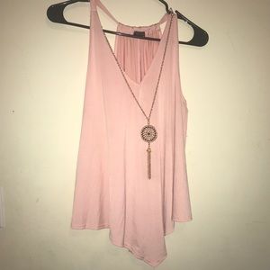 Large pink Top with Gold Accessory connected
